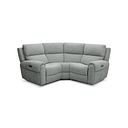 Ezra Group 1 Electric Recliner in Hopsack Platinum Fabric