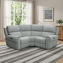 Ezra Group 1 Electric Recliner in Hopsack Platinum Fabric