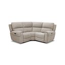 Ezra Group 1 Electric Recliner with Power Headrest & Lumbar Support in Darwin Mink Fabric