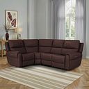 Ezra Group 2 Electric Recliner - Right Hand in Chestnut Leather