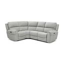 Ezra Group 2 Electric Recliner - Right Hand in Darwin Silver Fabric