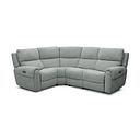 Ezra Group 2 Electric Recliner - Right Hand in Hopsack Platinum Fabric