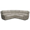 Ezra Group 3 Electric Recliner with 1 Storage Drawer in Hopsack Linen Fabric