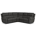 Ezra Group 3 Electric Recliner with 1 Storage Drawer in Storm Leather