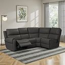 Ezra Group 4 Electric Recliner in Storm Leather