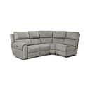 Ezra Group 4 Electric Recliner with Power Headrest & Lumbar Support in Dexter Stone Fabric