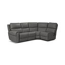 Ezra Group 4 Electric Recliner with Power Headrest & Lumbar Support in Elephant Grey Leather
