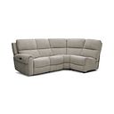 Ezra Group 4 Electric Recliner with Power Headrest & Lumbar Support in Hopsack Linen Fabric