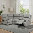 Ezra Group 5 Electric Recliner in Dexter Stone Fabric