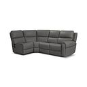 Ezra Group 5 Electric Recliner in Elephant Grey Leather