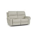 Ezra Group 8 Electric Recliner with Power Headrest & Lumbar Support in Bone China Leather