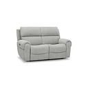 Ezra Group 8 Electric Recliner with Power Headrest & Lumbar Support in Darwin Silver Fabric