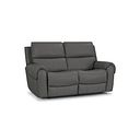 Ezra Group 8 Electric Recliner with Power Headrest & Lumbar Support in Elephant Grey Leather