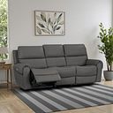Ezra Group 9 Electric Recliner in Elephant Grey Leather