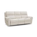 Ezra Group 9 Electric Recliner in Hopsack Natural Fabric
