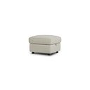 Ezra Storage Footstool in Bone China Leather