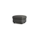 Ezra Storage Footstool in Elephant Grey Leather