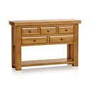 Hercules Rustic Solid Oak Console Table
