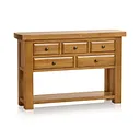 Hercules Rustic Solid Oak Console Table