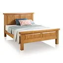 Hercules Rustic Solid Oak Double Bed