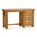 Hercules Rustic Solid Oak Dressing Table