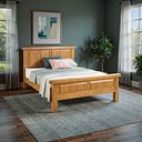 Hercules Rustic Solid Oak King-Size Bed
