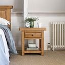 Hercules Rustic Solid Oak Side Table