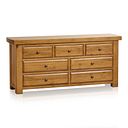 Hercules Rustic Solid Oak 3+4 Drawer Chest