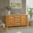 Hercules Rustic Solid Oak Large Sideboard