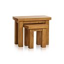 Hercules Rustic Solid Oak Nest of Tables