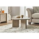 Gatsby Washed Solid Oak Round Coffee Table