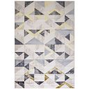 Geo Rug 200 x 290cm - BlackGreySilverGold