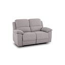 Goodwood 2 Seater Electric Recliner Sofa in Andaz Silver Fabric