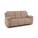 Goodwood 3 Seater Electric Recliner Sofa in Jetta Beige Fabric