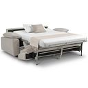 Goodwood 3 Seater Sofa Bed in Off-White Leather