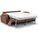 Goodwood 3 Seater Sofa Bed in Plush Brown Fabric