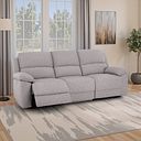 Goodwood Electric Reclining Modular Group 9 in Andaz Silver Fabric