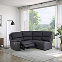 Goodwood Electric Reclining Modular Group 6 in Black Leather