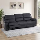 Goodwood Electric Reclining Modular Group 9 in Black Leather