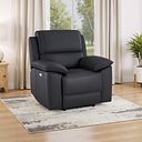 Goodwood Electric Reclining Armchair in Black Leather