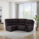 Goodwood Electric Reclining Modular Group 7 in Brown Leather