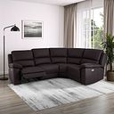 Goodwood Electric Reclining Modular Group 2 in Brown Leather