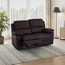 Goodwood Electric Recliner 2 Seater Sofa in Brown Leather