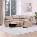 Goodwood Electric Reclining Modular Group 1 in Plush Beige Fabric