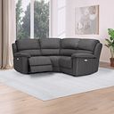 Goodwood Electric Reclining Modular Group 1 in Plush Charcoal Fabric