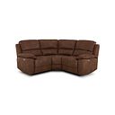 Goodwood Electric Reclining Modular Group 1 in Ranch Dark Brown Fabric