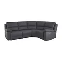 Goodwood Electric Reclining Modular Group 2 in Dark Grey Leather