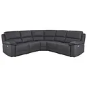 Goodwood Electric Reclining Modular Group 3 in Dark Grey Leather