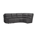 Goodwood Electric Reclining Modular Group 4 in Plush Charcoal Fabric