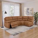 Goodwood Electric Reclining Modular Group 4 in Plush Charcoal Fabric